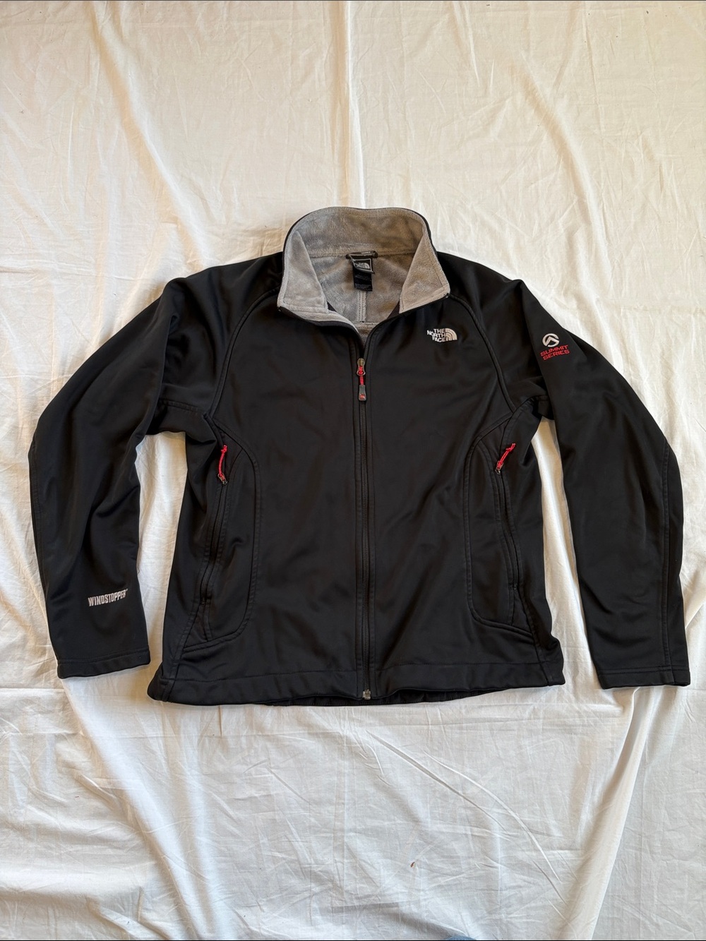 North Face Summit Series Windstopper Softshell Jacket Women’s XL Black